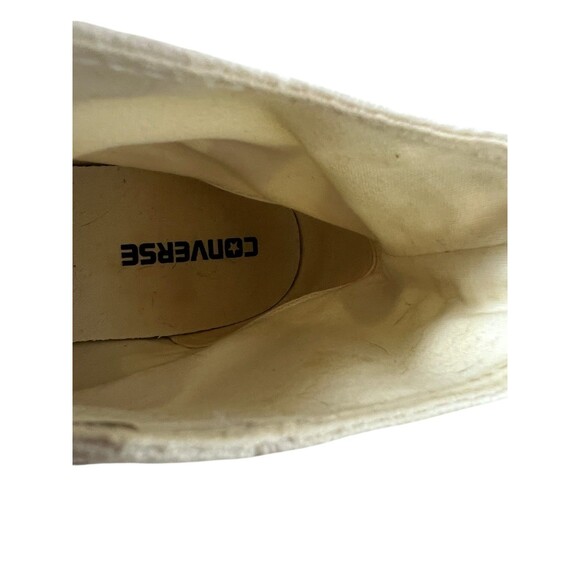 Converse Chuck Taylor All Star Wordmark Natural Red Canvas Hi Tops M10.5 / W12.5 - Picture 12 of 13